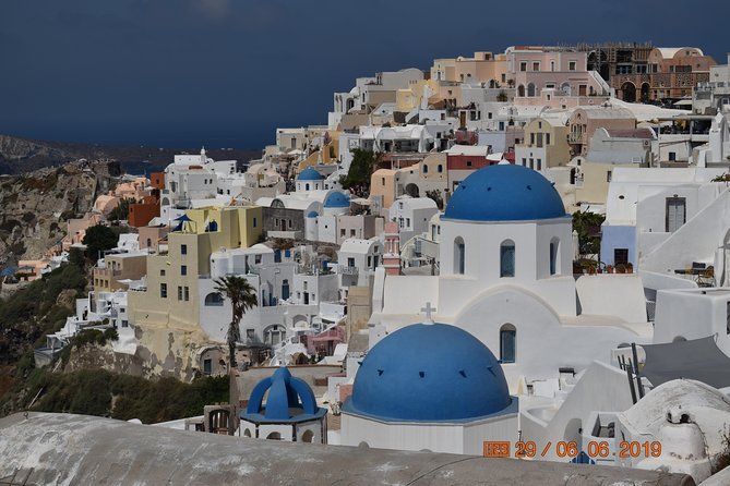 All of Santorini in 6 hours (private) - Firostefani: volcano and Thirasia views with quick photo time