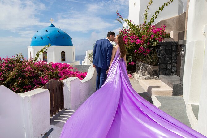Amazing Flying Dress Photoshoot in Santorini - Santorini Flying Dress in Imerovigli: What You’re Actually Buying