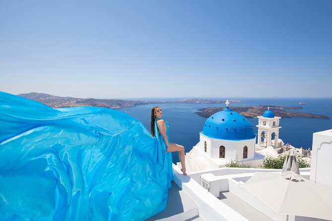 Amazing Flying Dress Photoshoot in Santorini - Dress Selection Before Arrival: Catalogue Choices That Save You Stress