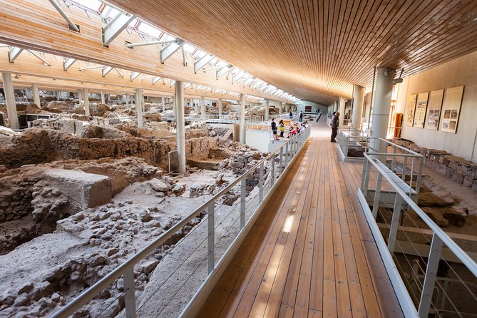 Archaeological Bus Tour To Akrotiri Excavations & Red Beach - Prophet Elias first: big views, monastery rules, and quick orientation