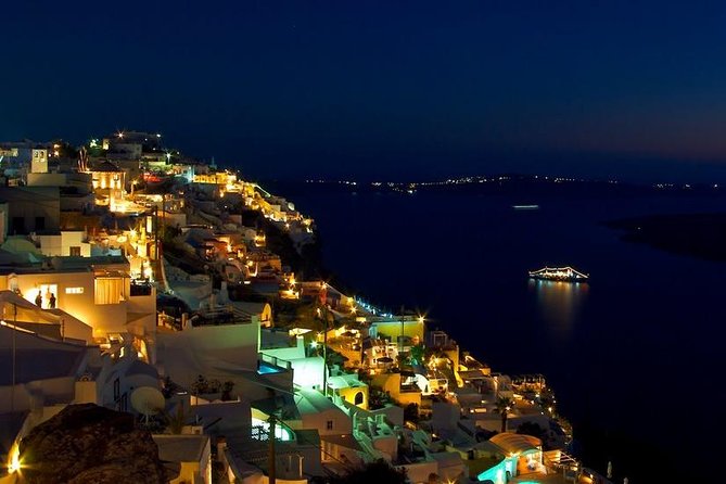 Blue Dome And Oia Sunset Small Group Transfer - Skaros and Imerovigli Views From the Road
