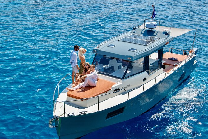 Diamond 36 Private Motor Yacht Caldera Cruise - Thirassia Pass-By: A Quieter Side of the Caldera