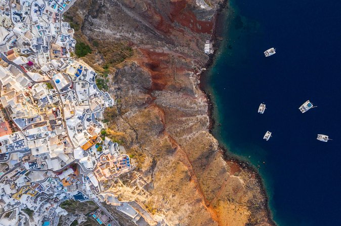 Experience Santorini Sunset by Helicopter - Fira From Above: The Cliffs, the Town Layout, and Where the Energy Is