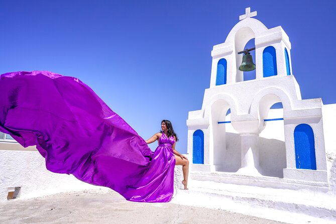 Flying Dress Experience -Private Santorini Photoshoot - Price and value: what $177.52 buys in Santorini