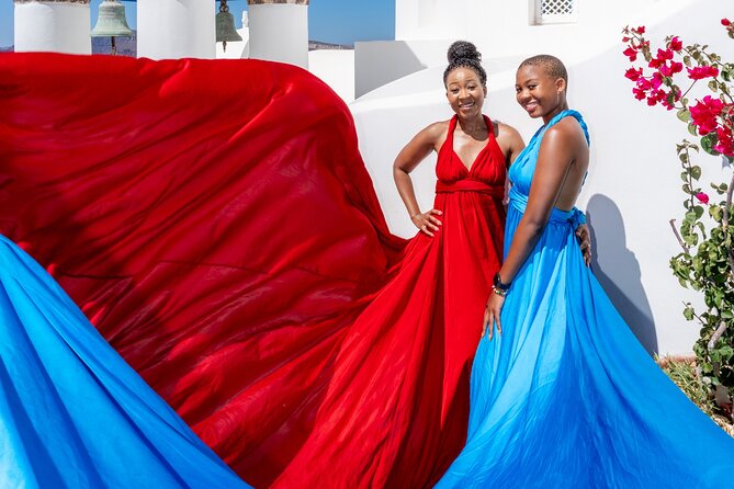 Flying Dress Experience -Private Santorini Photoshoot - Who this fits best in your Santorini day