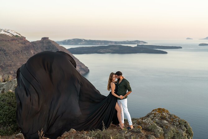 Flying Dress © Photoshoot in Santorini: Happy Birthday Package - What the Flying Dress Package Really Feels Like in Santorini