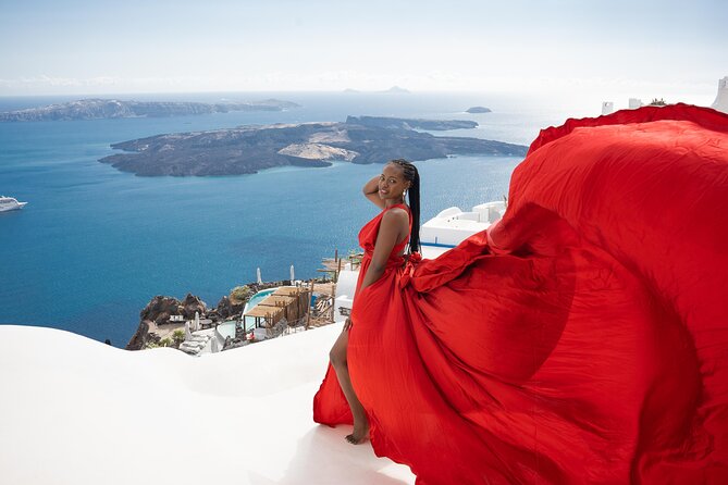 Flying Dress Photoshoot Tour in Santorini & Pick up - Price and value: what $83 gets you in Santorini