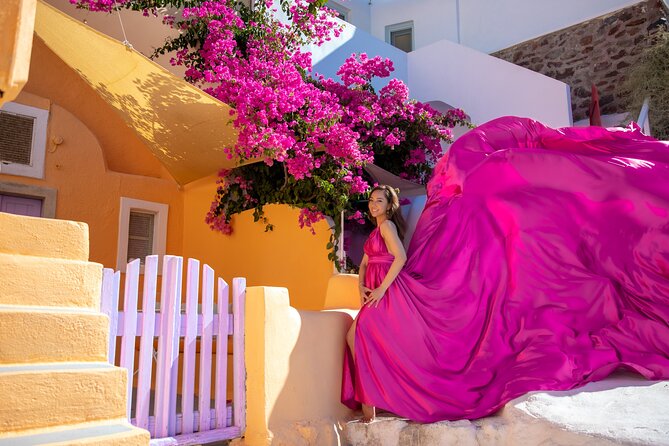 Flying Dress Photoshooting Santorini - Getting your photos: the 7-day digital gallery