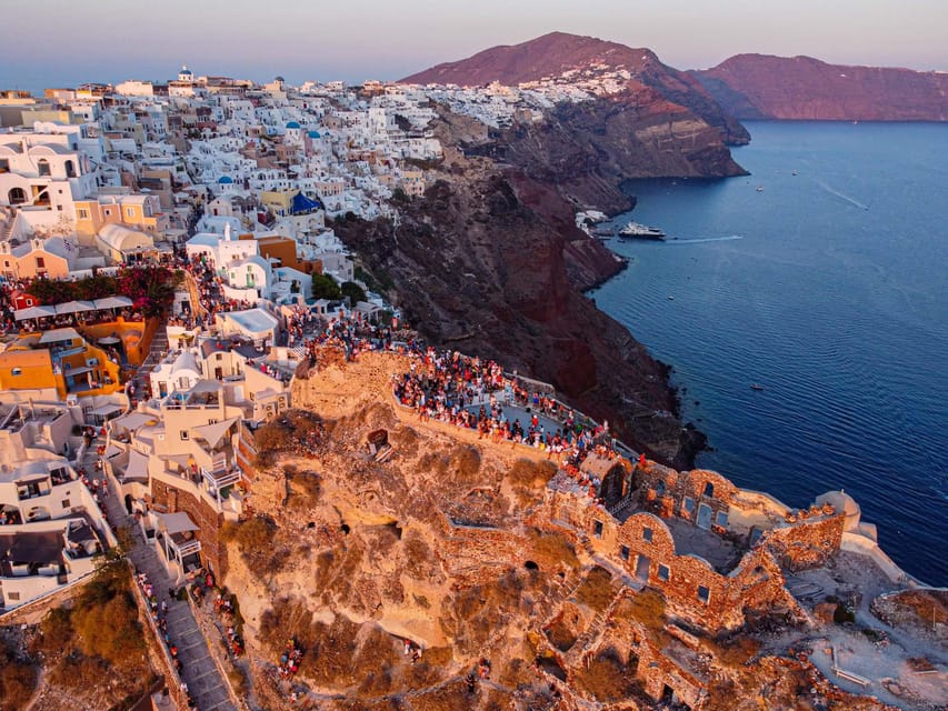 From Fira: Santorini Highlights Minibus Tour with Oia Sunset - Profitis Ilias Monastery: The Highest-Point Chapel Photo Stop