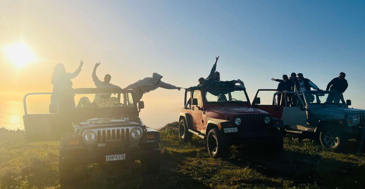 From Fira: Santorini Wrangler Jeep Convoy Tour & Villages - Why a Wrangler convoy is such a smart way to tour Santorini