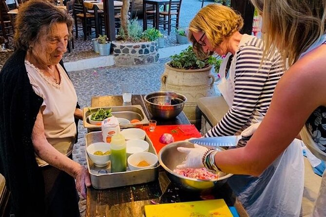 Greek Cuisine Cooking Class in Santorini with Recipes and Wine - What You’ll Cook: Tzatziki, Salad, Tomato Fritters, and Pasticio