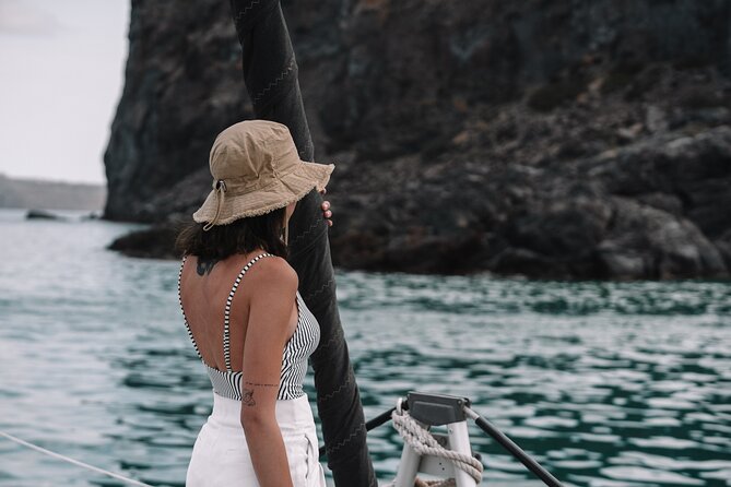 Half-Day Tailor-made Private Catamaran Cruise in Santorini - Santorini Volcano: quick access to the dramatic backdrop