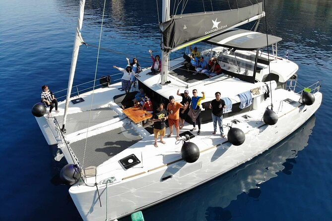 Half-Day Tailor-made Private Catamaran Cruise in Santorini - Oia from the water: where the day ends with style