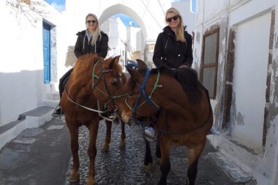 Horse Riding: Explore Secret Thera - Guides and horses: calm comfort vs. what can disappoint