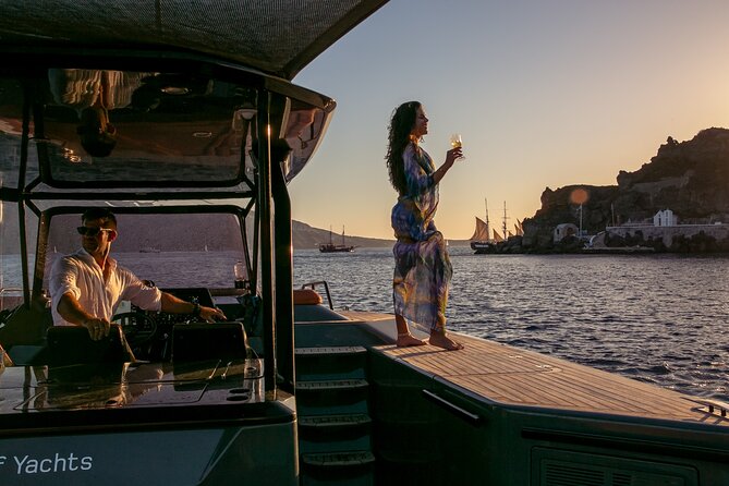 Luxury Private Power Catamaran Tour in Santorini - Nea Kameni and the volcanic formations: the part you remember later