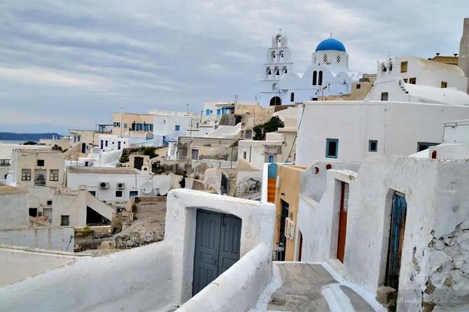 One Day in Santorini from Cruise Ship: Ultimate Island Tour - Pyrgos and Mt. Prophet Elias panoramas above the village
