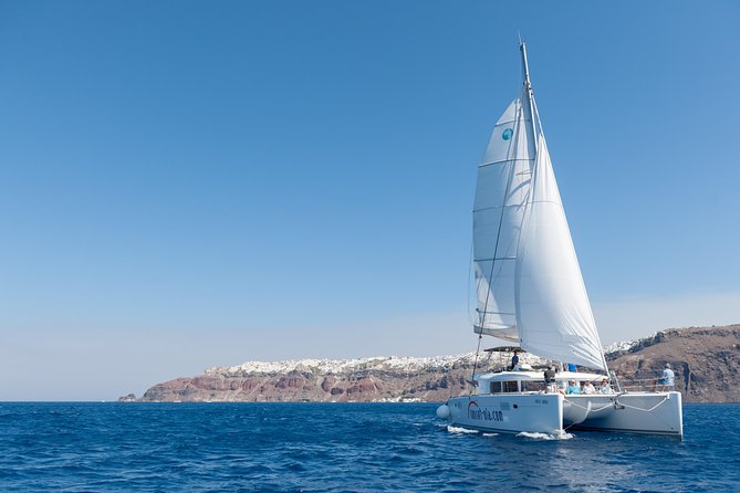 Premium Santorini Private Day Tour Elba 45, BBQ, drinks, transfer - Hotel Pickup to Ammoudi Port: Make Morning Easy