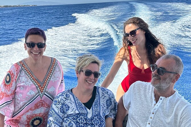 Private Caldera Cruise with Motor Yacht in Santorini - Cruising Koloumbos Beach and the underwater volcano detail