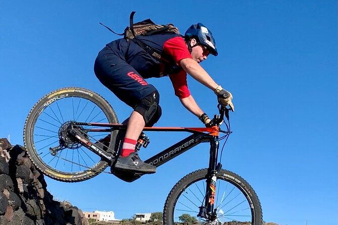 Private Electric Mountain Bike Experience and Tour in Santorini - Kerkezou beach and the red lava cliffs