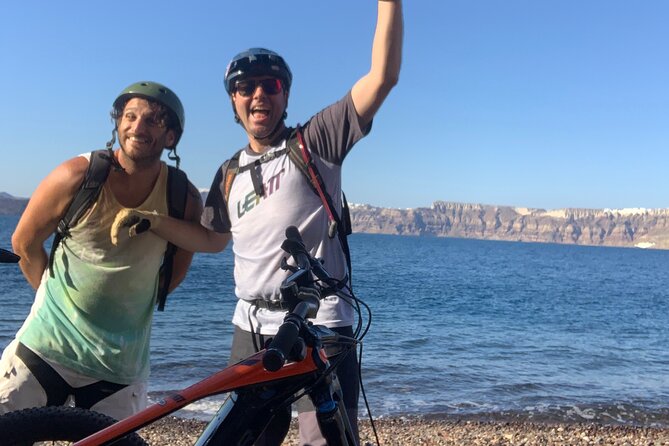 Private Electric Mountain Bike Experience and Tour in Santorini - Windmills on the crest: the 360-degree finish