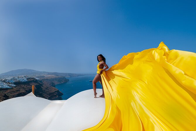 Private Express Flying Dress Photoshoot in Santorini – 30 Minutes - Key things to know before you go