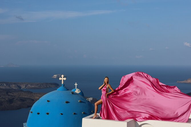 Private Express Flying Dress Photoshoot in Santorini – 30 Minutes - Price and value: what $337.34 gets you