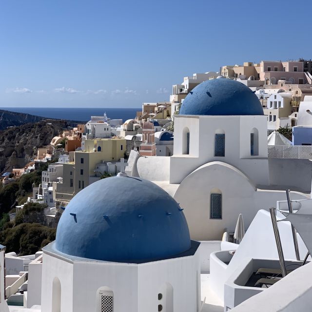 Private Full-Day Tour with winery visit - A Private Mercedes Day Around Santorini (Thera Pickup)
