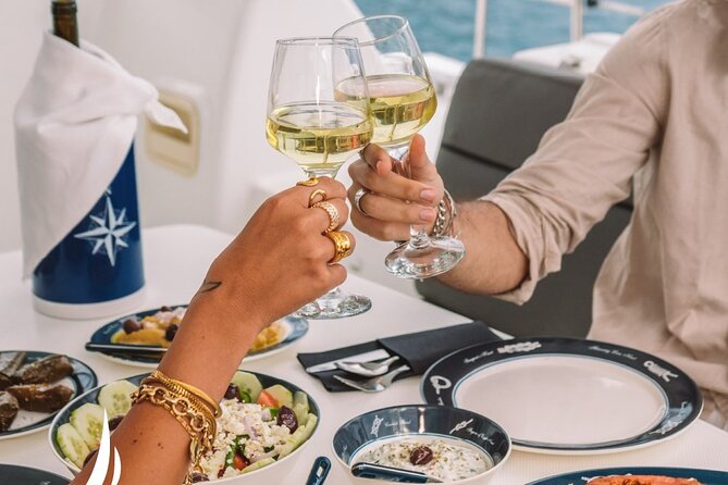 Private Sunset Cruise with Full Greek Dinner - Volcano Country and a Healing-Water Stop at Palia Kameni