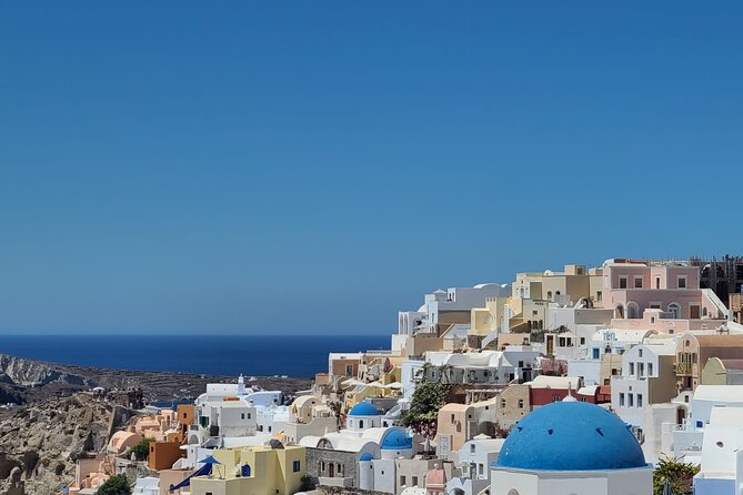 Romantic Tour through Santorini - Caldera view photo stop: volcano-island scenery in a quick hit