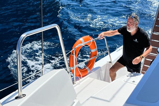 Sailing Cruise in Santorini With Fairwind - Mesa Pigadia swim and snorkel: the included reset