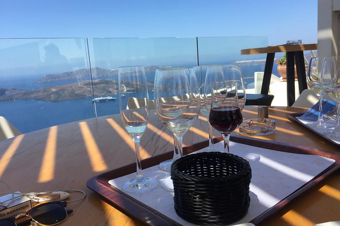 Santorini 3 and half Hour Wine Tour Day/Sunset - Stop 1: Art Space and the Canava Wine Moment
