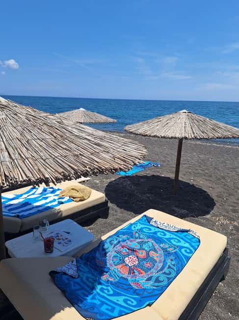 Santorini: 6-Hour Private Sightseeing Tour - Red Beach Photo Stop to Perivolos Lunch and Swim