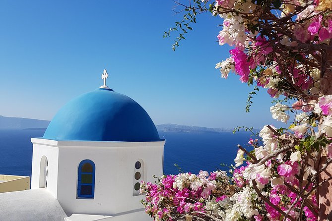 Santorini: 6hr Small Group Shore Excursion Villages & Wine - The Castle of St Nicholas: guided walk with room to breathe