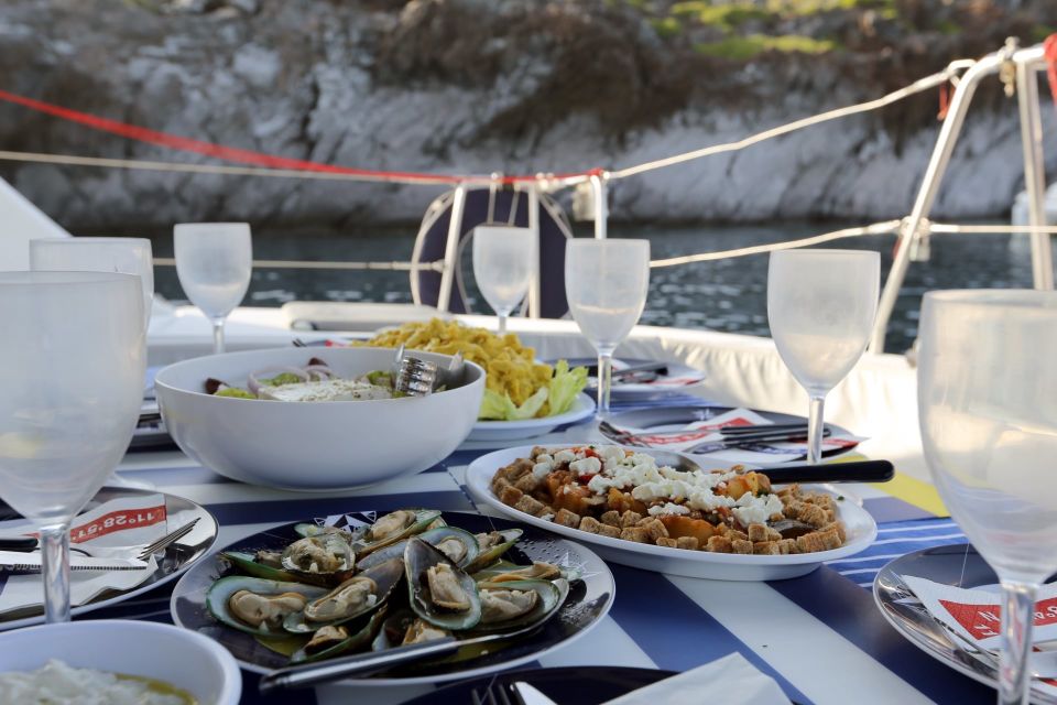 Santorini: 7-Hour Private Catamaran Cruise with Food & Drink - Who this Santorini catamaran cruise fits best