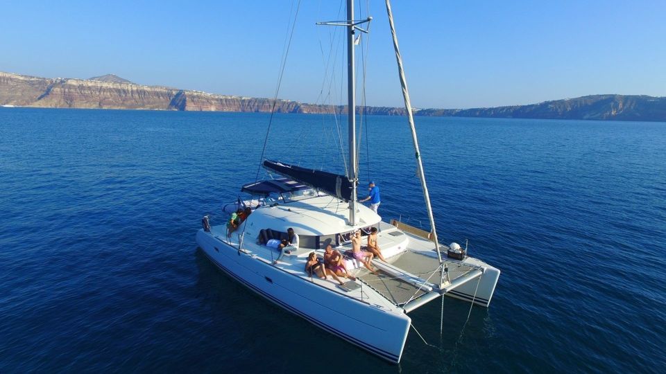 Santorini: 7-Hour Private Catamaran Cruise with Food & Drink - What to bring (and what crew members usually wish you packed)