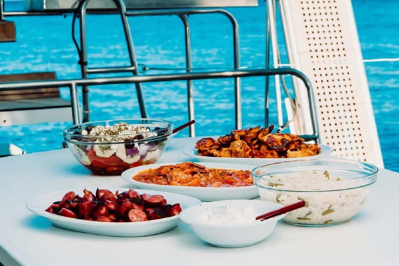 Santorini: All-Inclusive Private Catamaran Experience - Price and value: $1,355 per group (up to 4) for 5 hours