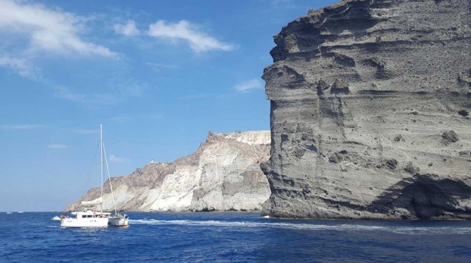 Santorini: Caldera Cruise with Greek Meal and Transfer - Caldera Cliffs and the Route South: What Each Sea Stop Gives You