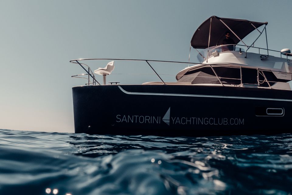 Santorini: Caldera Private Power Catamaran Cruise - Volcano hot springs: when you feel the caldera up close