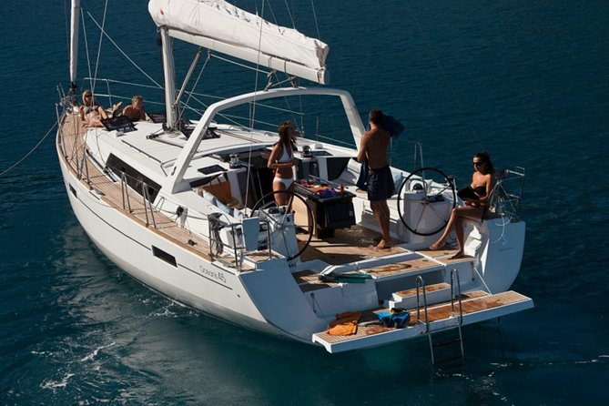 Santorini Caldera Private Sailing Boat Cruise - Sailing around the volcano, then to Therasia: scenery with a slower beat