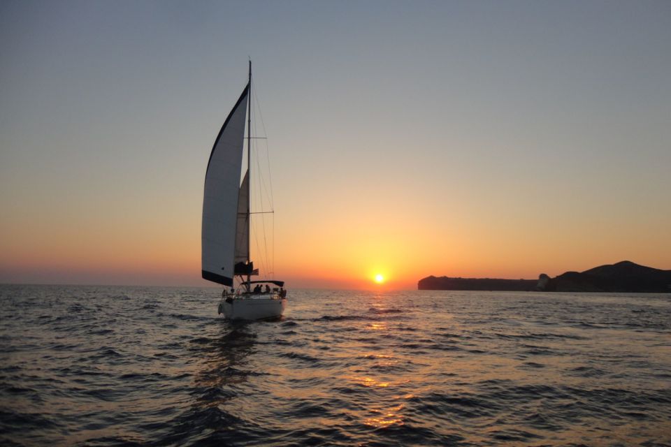 Santorini Caldera: Sunset Sailing Cruise with Meal - Getting picked up: transfers, Vlychada Marina, and timing