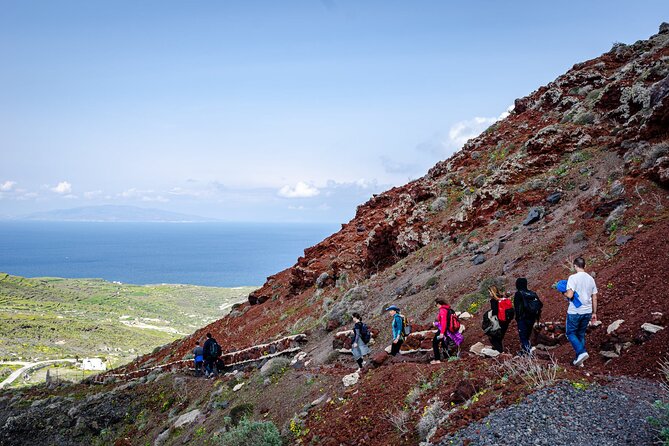 Santorini : Caldera Trail Hike and Sunset - What you should pack for traction, wind, and uneven ground