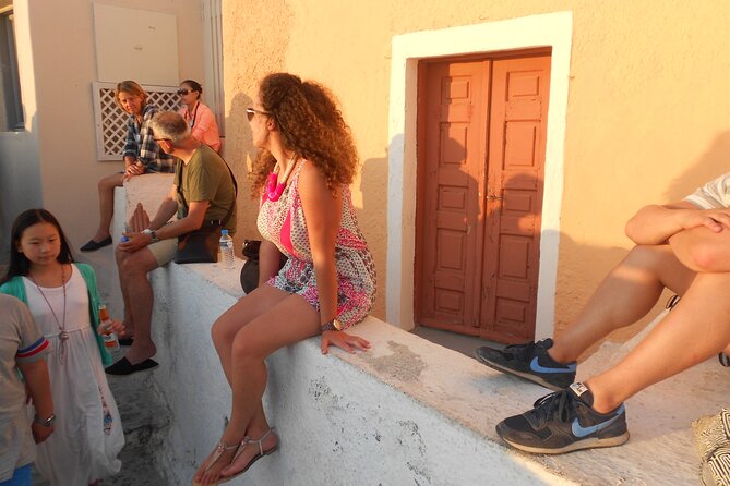 Santorini car tour with a local - Imerovigli: the blue-domed church photo moment without the whole day cost