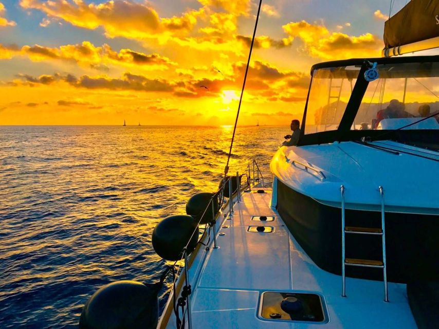 Santorini: Catamaran Cruise with Lunch, Drinks, & Oia Visit - Thirasia island and the onboard BBQ lunch that keeps the day moving