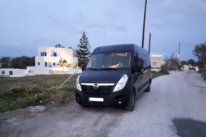 Santorini Chauffeur Services per Hour - Pickup works from hotels, Airbnbs, villas, and the cable car top station