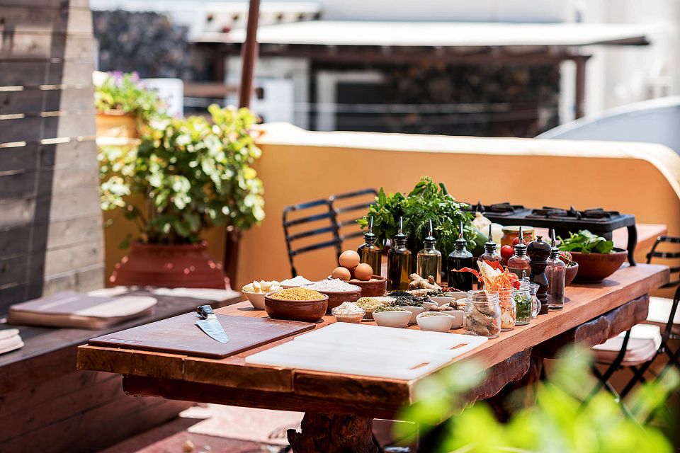 Santorini Cooking Class with Wine Tasting & Lunch - The hands-on cooking class: chef time is the main event