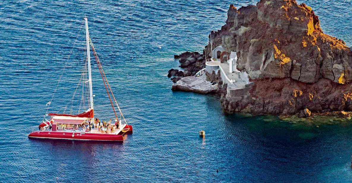 Santorini: Cruise Catamaran with BBQ & Drinks Day or Sunset - Why a Santorini catamaran is such a smart way to see the Caldera