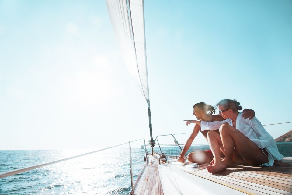 Santorini: Day Cruise with Meal & Open Bar - Red Beach: A Swim Stop That Feels Like a Movie Set