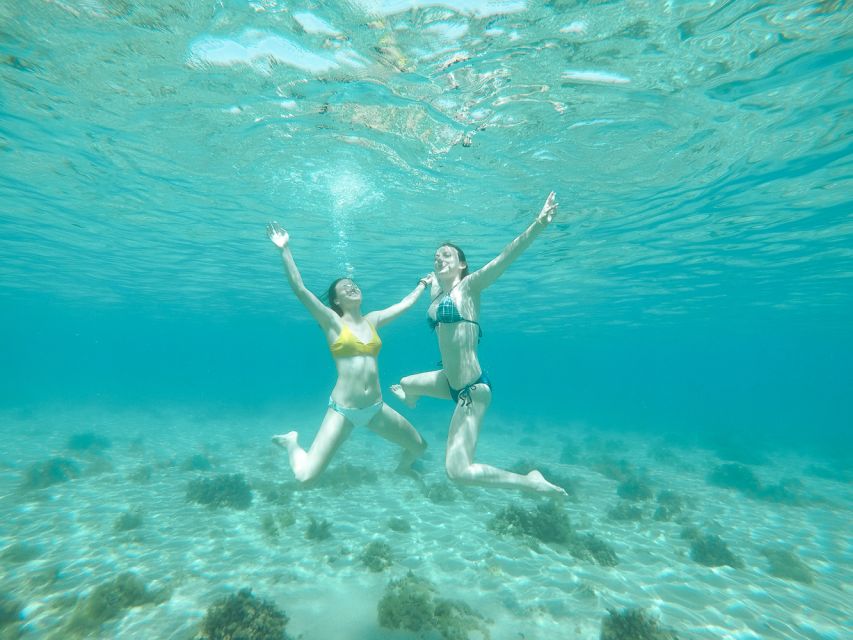 Santorini: Day Cruise with Meal & Open Bar - Snorkeling in the Endless Blue: Easy Gear, Real Underwater Fun
