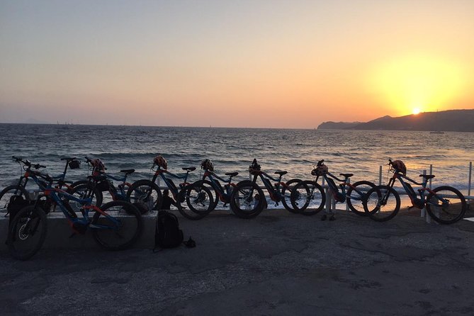 Santorini E-bike Adventures - The Original Bike Tours - Starting at Perivlos Black Beach: the route, the pacing, the payoff