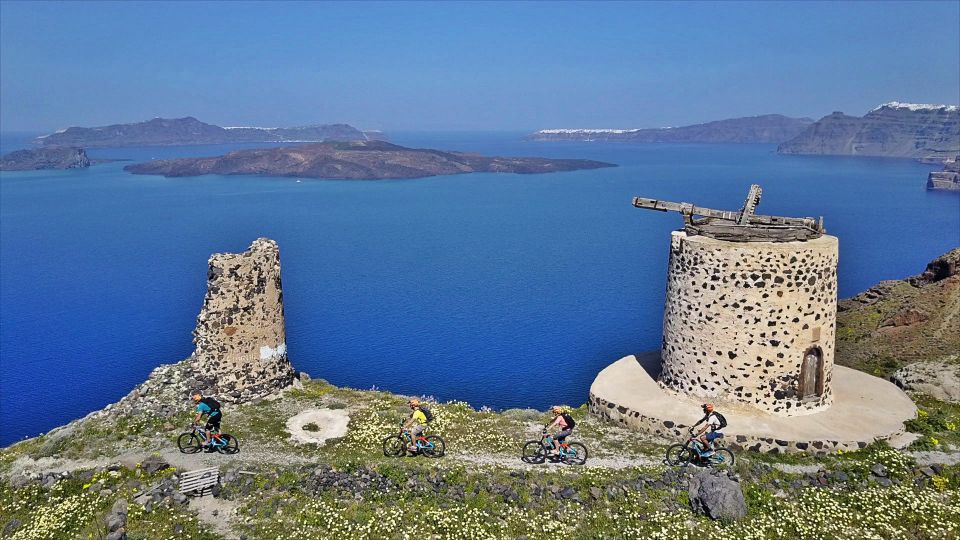 Santorini: Electric Mountain Bike Adventure - Megalochori’s wine roads and the Feggera tasting stop